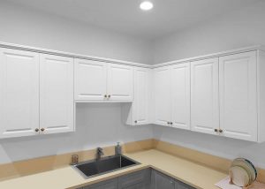 Builder Moonshine White Kitchen Cabinets