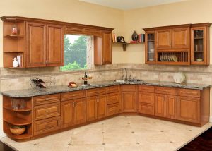Coffee Glaze Kitchen Cabinets
