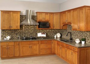 Honey Shaker Kitchen Cabinets